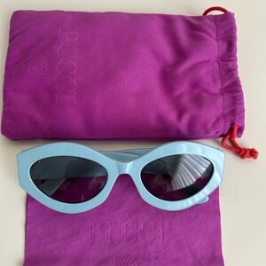 Pucci Light Blue Cat-Eye Sunglasses